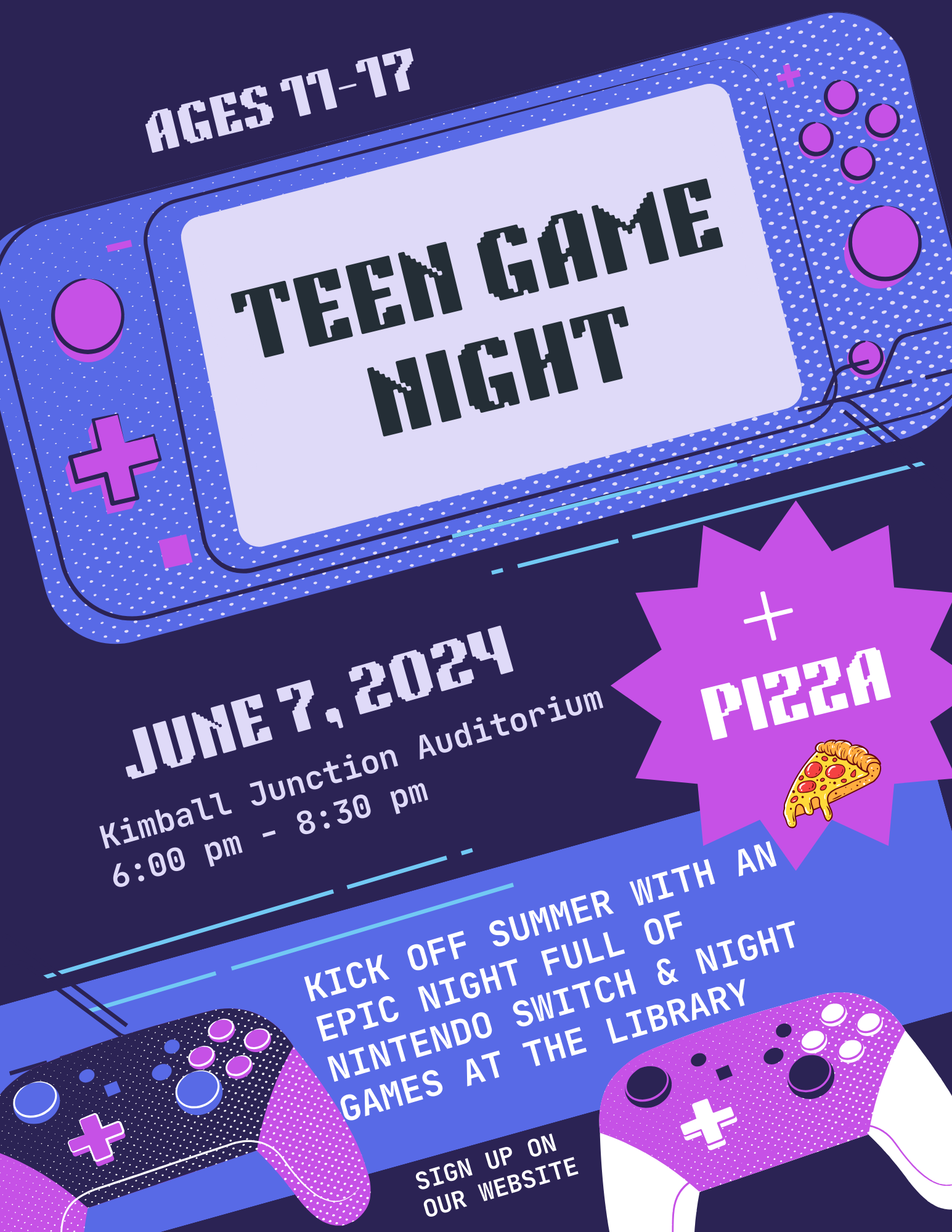 Teen Afterhours Pizza and Game Night at Kimball Junction!