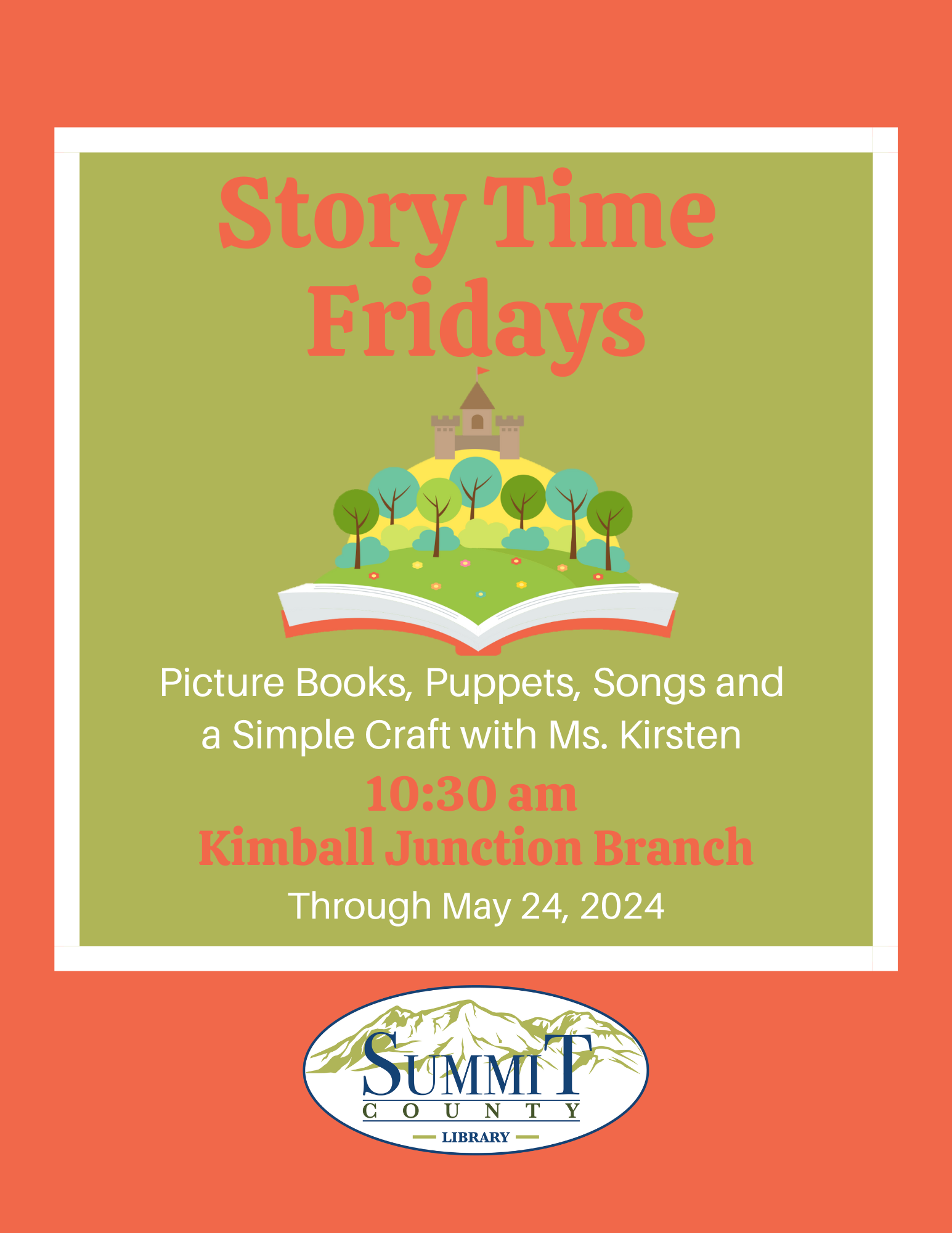 Story Time Fridays, Kimball Junction Branch