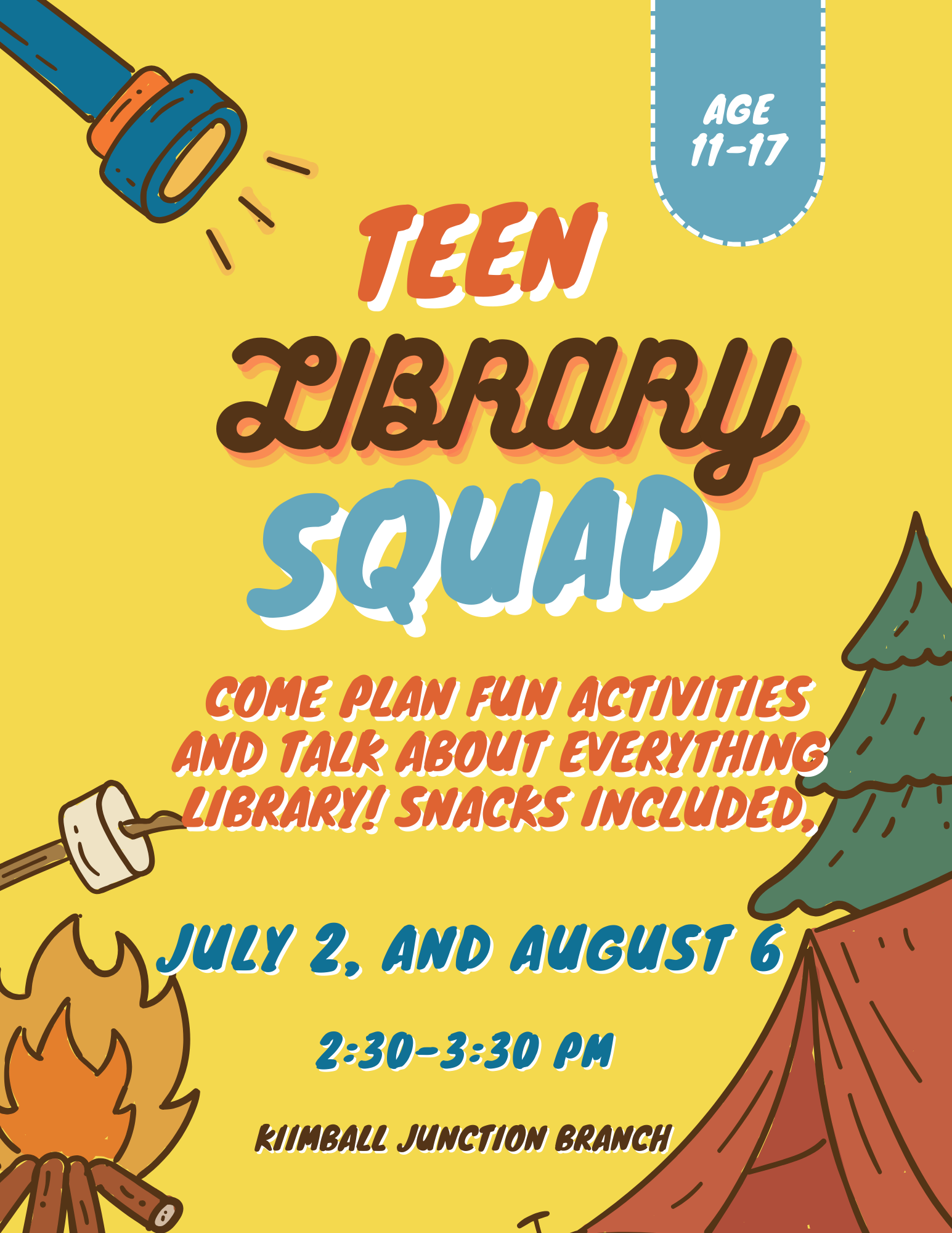 Teen Library Squad at Kimball Junction!