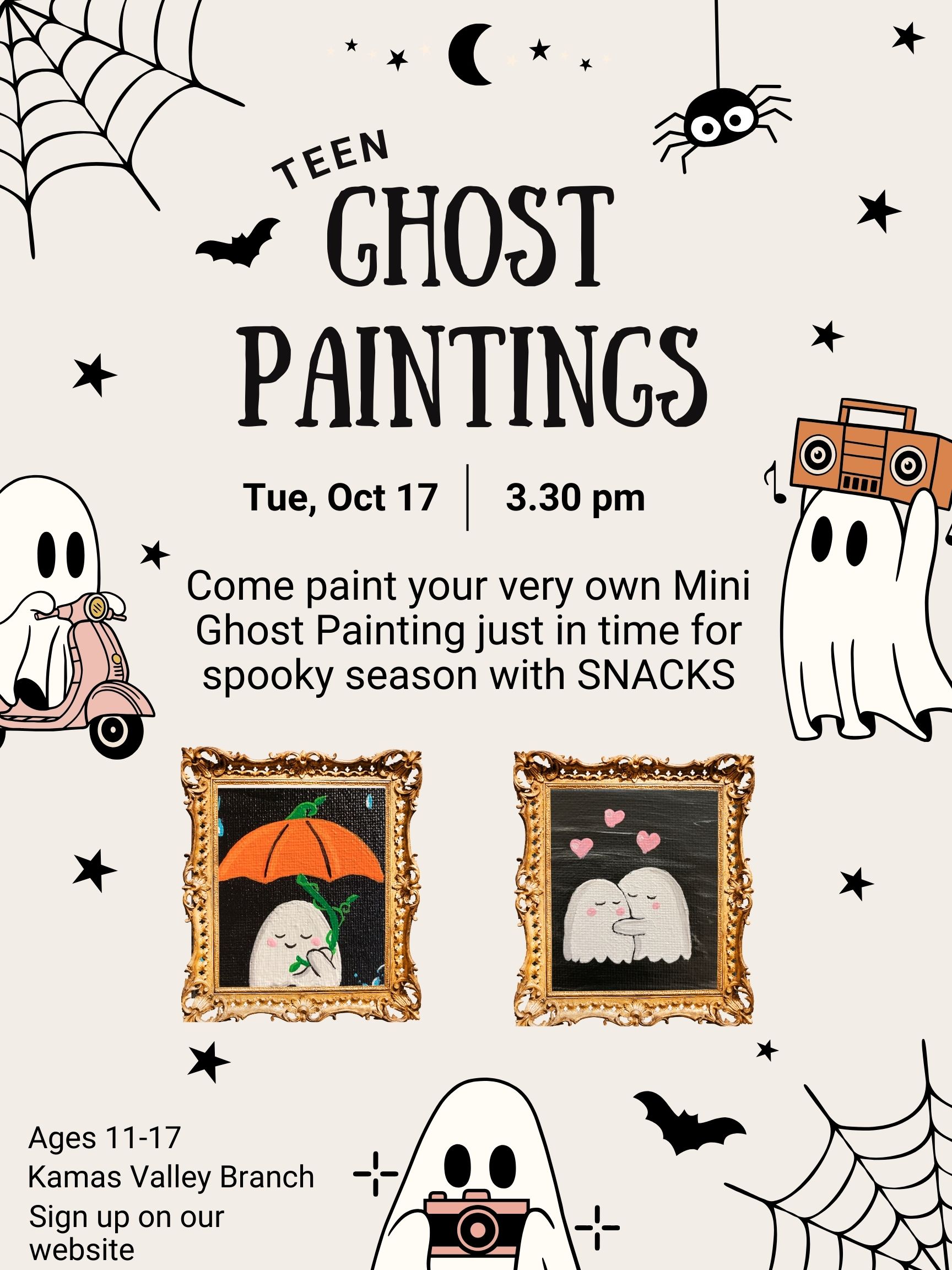 Teen Spooky Ghost Paintings at Kamas