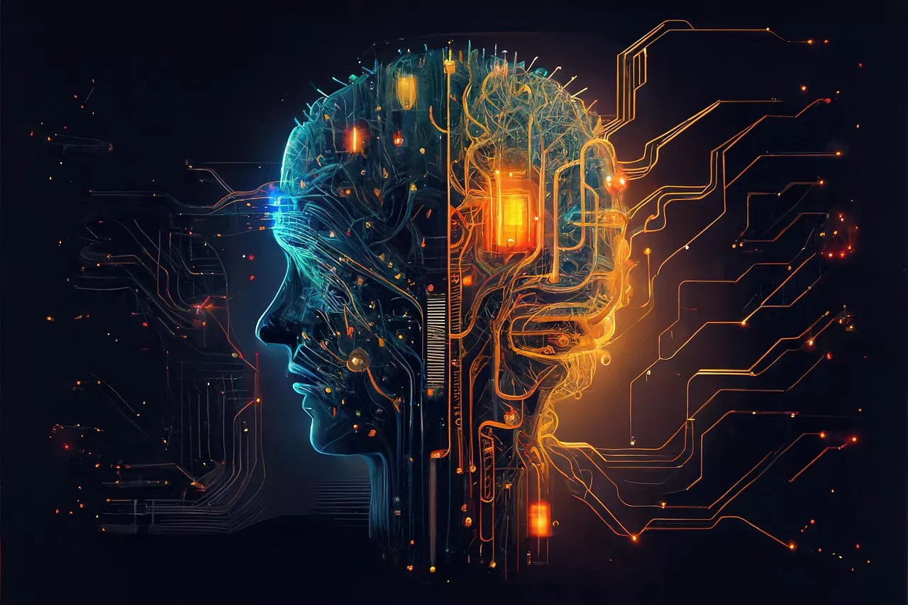 Robotic Brain representing Artificial Intelligence