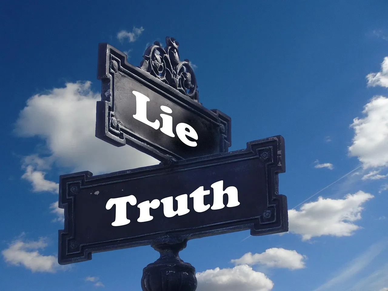truth lies sign