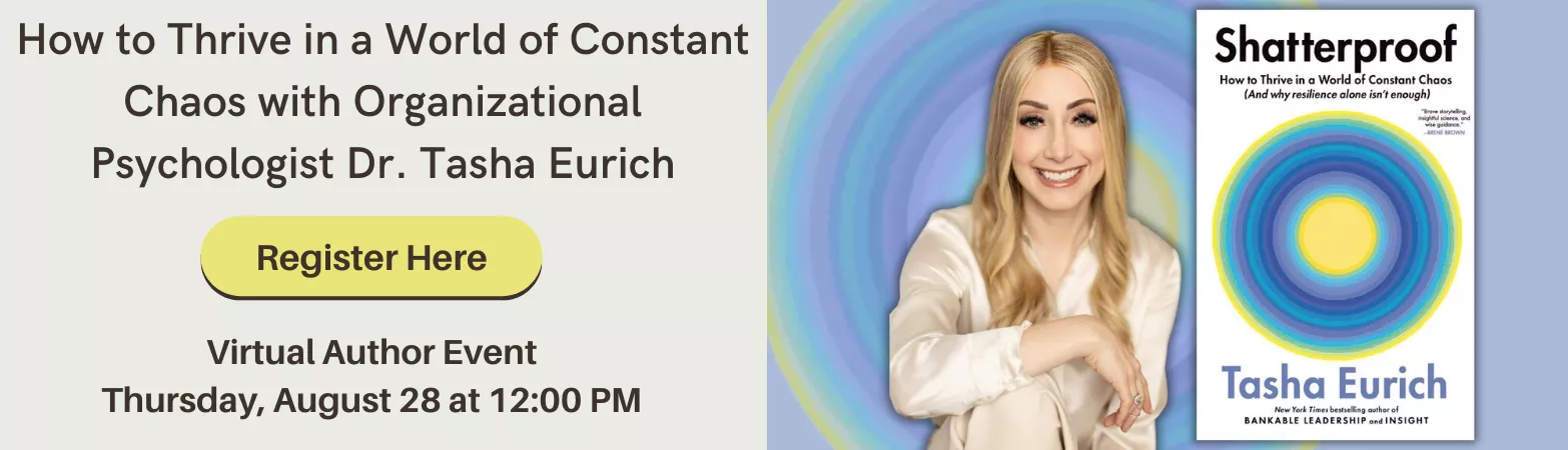 Tasha Eurich Virtual Author Event