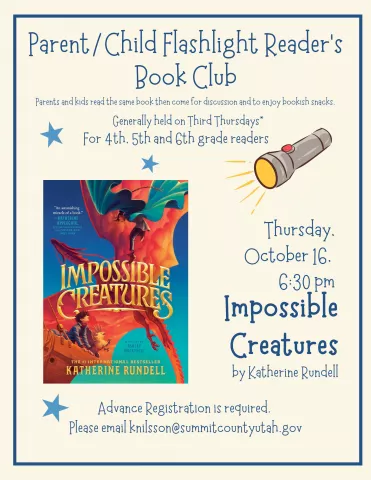 Flashlight Reader's Parent/Child Book Club--OCTOBER