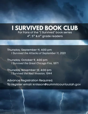 I Survived Book Club--Kimball Junction Branch