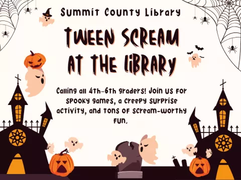 Tween Scream at the Coalville Branch Library