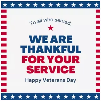 All Libraries Closed for Veterans Day