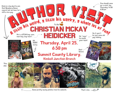 Christian McKay Heidicker AUTHOR VISIT