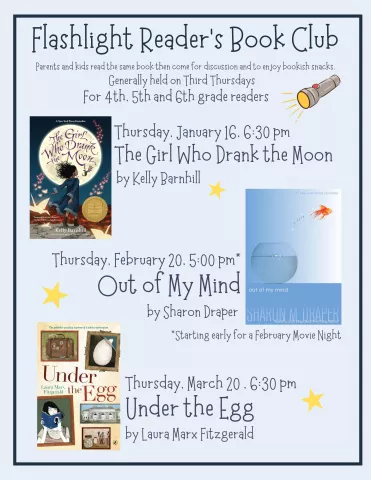 Parent/Child Flashlight Reader's Book Club through March 2025