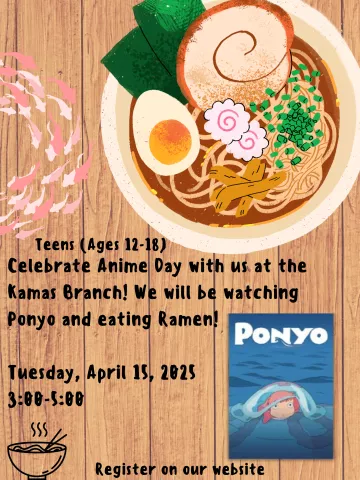 Teen Anime Day at the Kamas Branch!