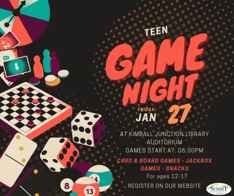 Teen Game Night at the Kimball Junction Branch